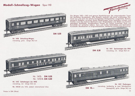 Fleischmann Katalog 1954