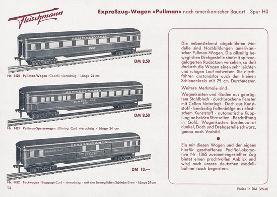 Fleischmann Katalog 1954