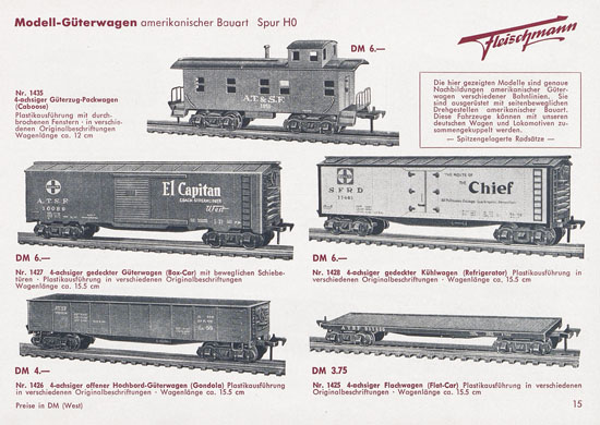 Fleischmann Katalog 1954