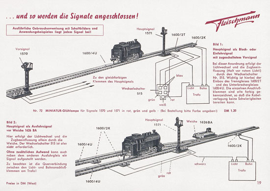 Fleischmann Katalog 1954