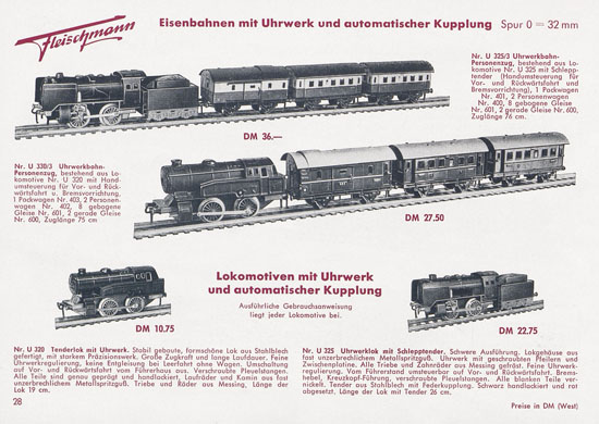 Fleischmann Katalog 1954