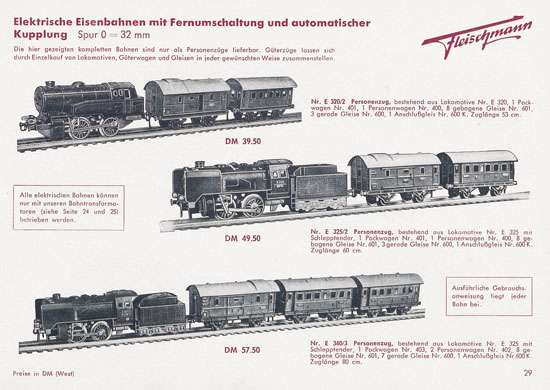 Fleischmann Katalog 1954