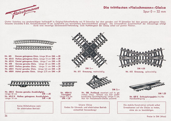 Fleischmann Katalog 1954