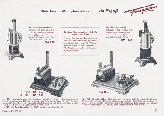 Fleischmann Katalog 1954