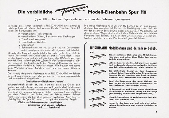 Seite 3 Fleischmann Katalog 1955