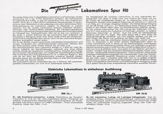 Seite 6 Fleischmann Katalog 1955