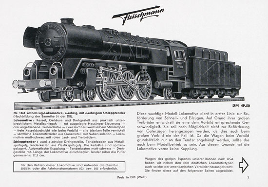 Seite 9 Fleischmann Katalog 1955