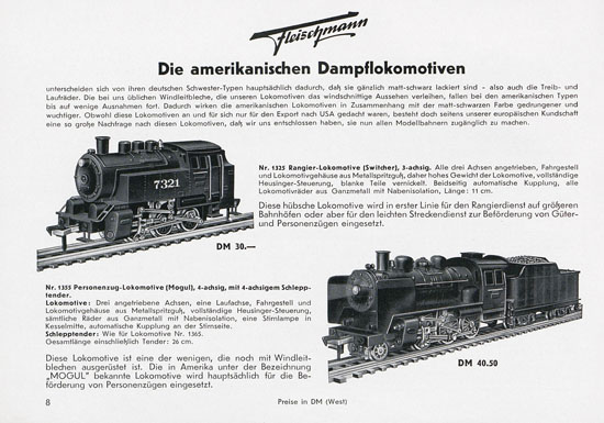 Seite 10 Fleischmann Katalog 1955