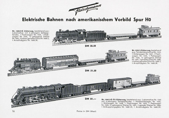 Seite 18 Fleischmann Katalog 1955