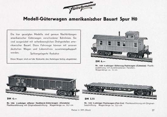 Seite 29 Fleischmann Katalog 1955