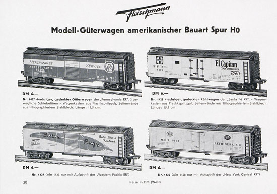 Seite 30 Fleischmann Katalog 1955