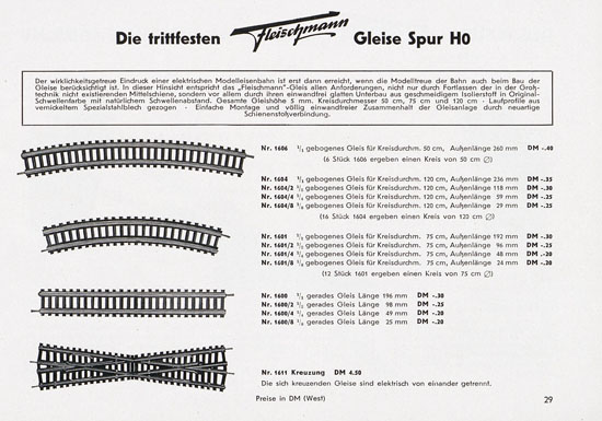 Seite 31 Fleischmann Katalog 1955