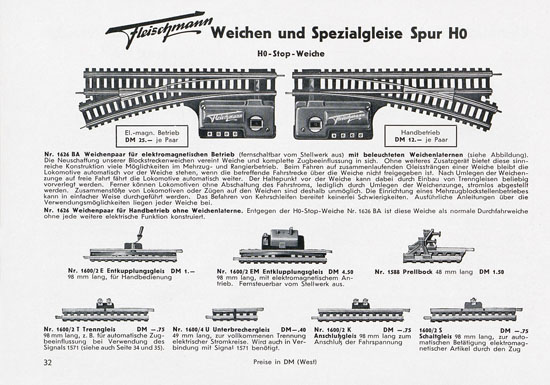Seite 34 Fleischmann Katalog 1955