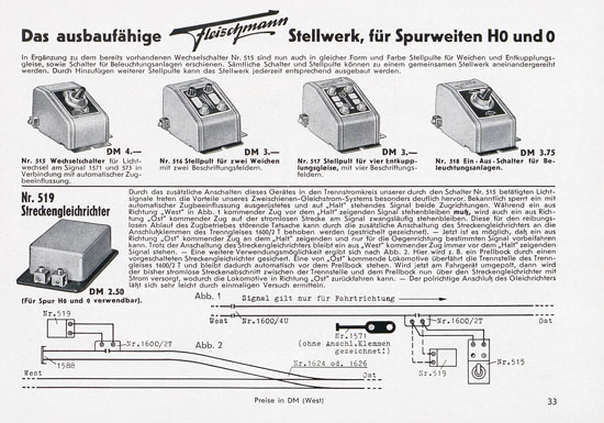 Seite 35 Fleischmann Katalog 1955