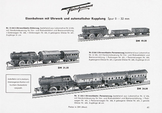Seite 43 Fleischmann Katalog 1955