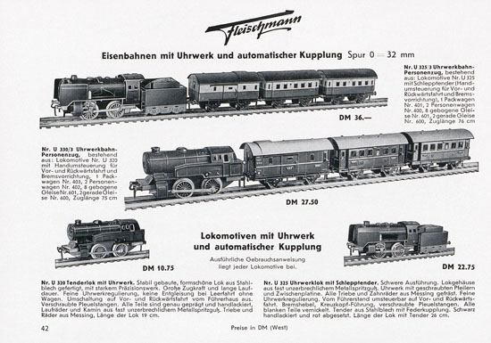 Seite 44 Fleischmann Katalog 1955