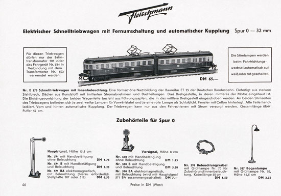 Seite 48 Fleischmann Katalog 1955