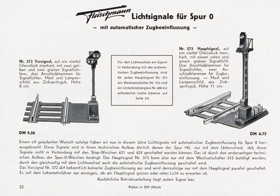 Seite 54 Fleischmann Katalog 1955