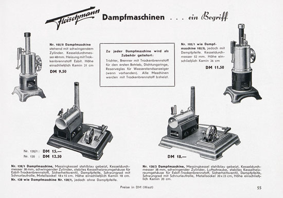 Seite 57 Fleischmann Katalog 1955