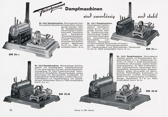 Seite 58 Fleischmann Katalog 1955