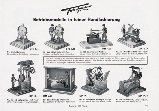 Seite 61 Fleischmann Katalog 1955