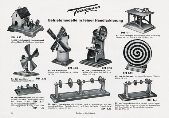 Seite 62 Fleischmann Katalog 1955