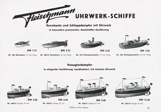 Seite 63 Fleischmann Katalog 1955