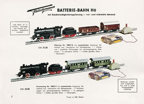 Fleischmann Katalog 1956