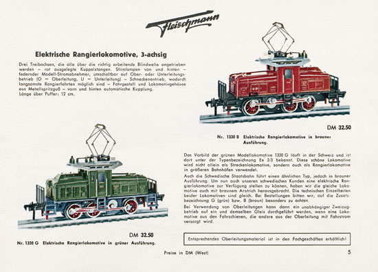 Fleischmann Katalog 1956