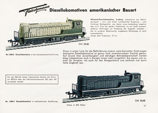 Fleischmann Katalog 1956