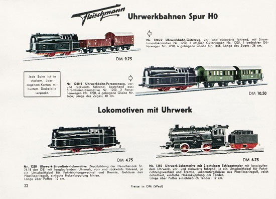 Fleischmann Katalog 1956