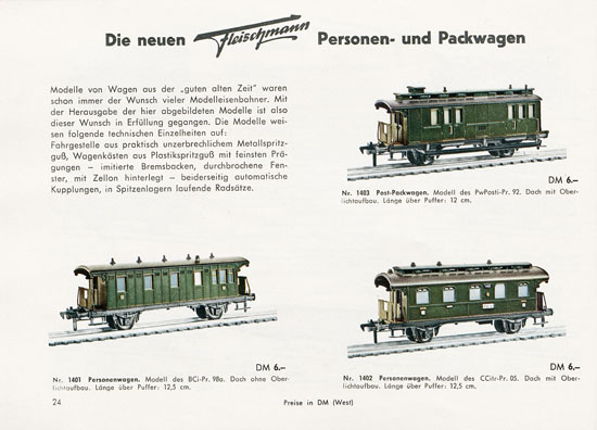 Fleischmann Katalog 1956