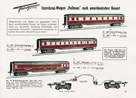 Fleischmann Katalog 1956