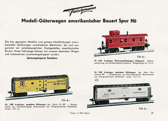 Fleischmann Katalog 1956