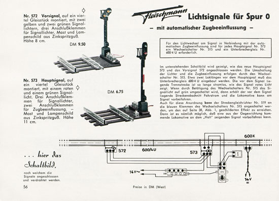 Fleischmann Katalog 1956