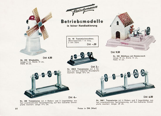 Fleischmann Katalog 1956