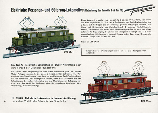 Fleischmann Katalog 1957