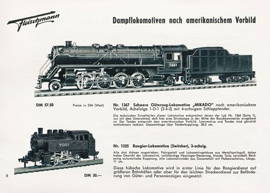 Fleischmann Katalog 1957