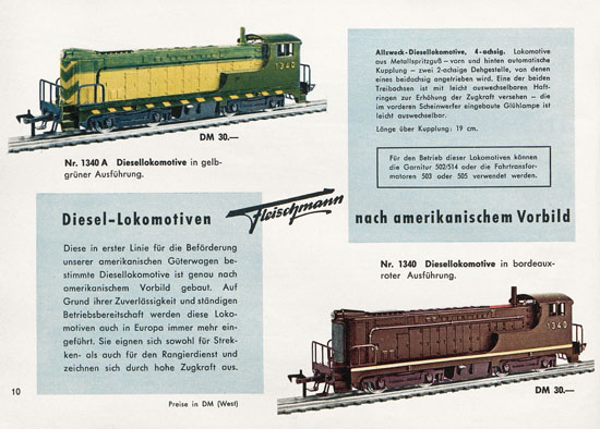 Fleischmann Katalog 1957