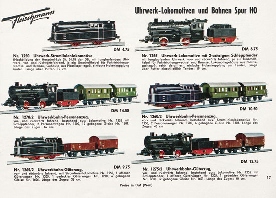 Fleischmann Katalog 1957