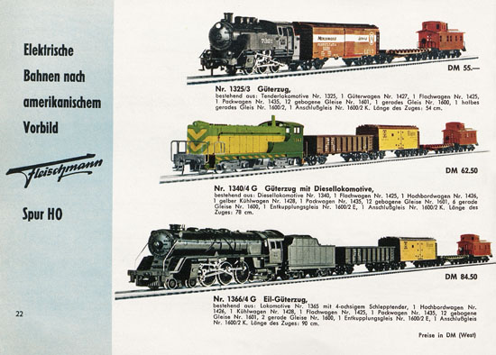 Fleischmann Katalog 1957