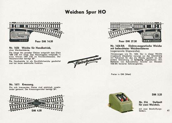 Fleischmann Katalog 1957