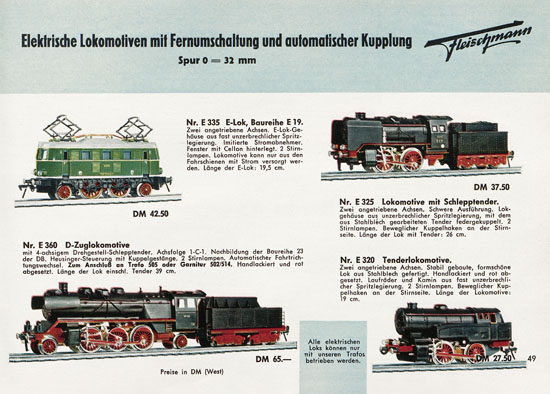 Fleischmann Katalog 1957