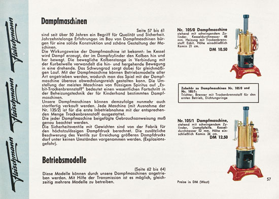 Fleischmann Katalog 1957