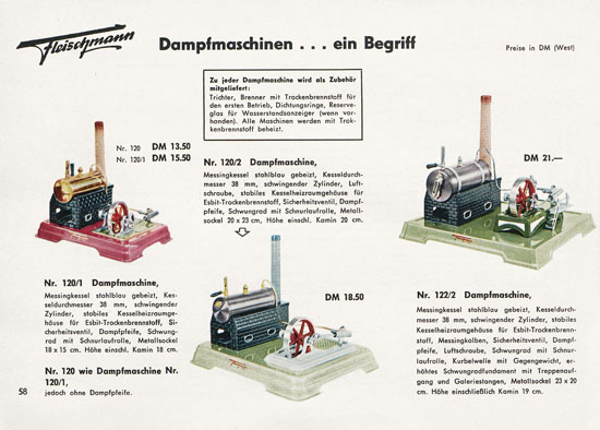 Fleischmann Katalog 1957