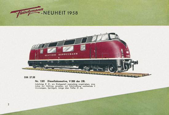 Fleischmann Katalog 1958-1959