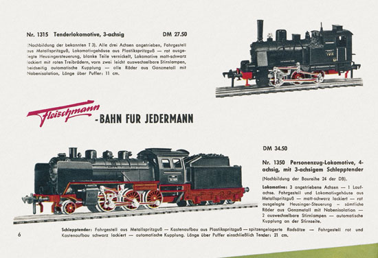 Fleischmann Katalog 1958-1959