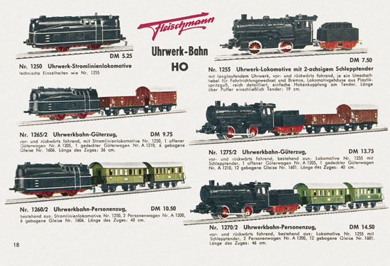 Fleischmann Katalog 1958-1959