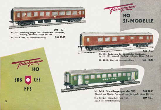 Fleischmann Katalog 1958-1959