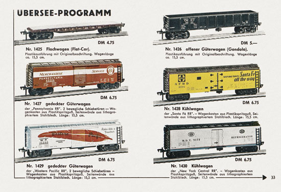 Fleischmann Katalog 1958-1959